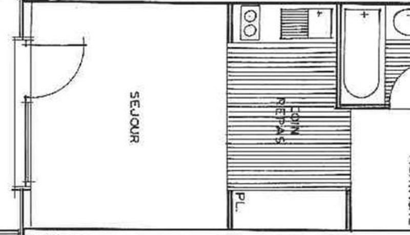 インフォメーションセンター - pour 4 personnes Studio cabine ensoleillé avec vue sur pistes