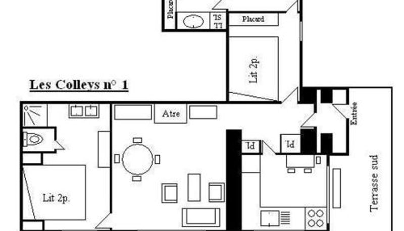 Standart oda - proche pistes et commerces - Méribel  terrasse et parking Appartement cosy avec cheminée