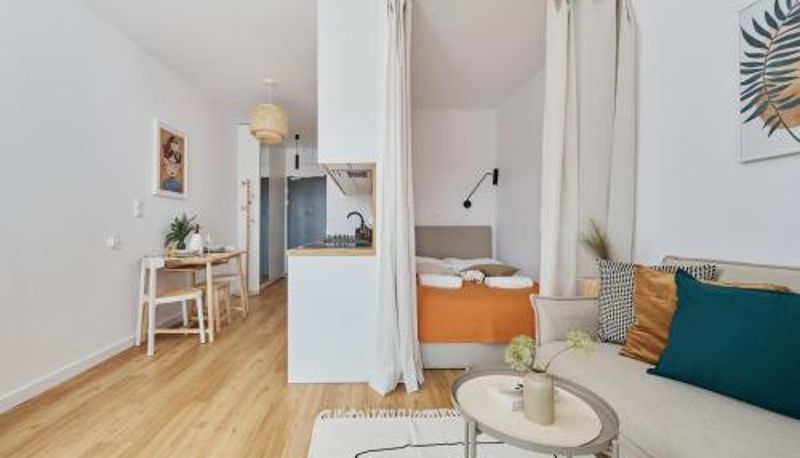 Daire - Przytulne Studio z Balkonem we Wrocławiu by Noclegi Renters