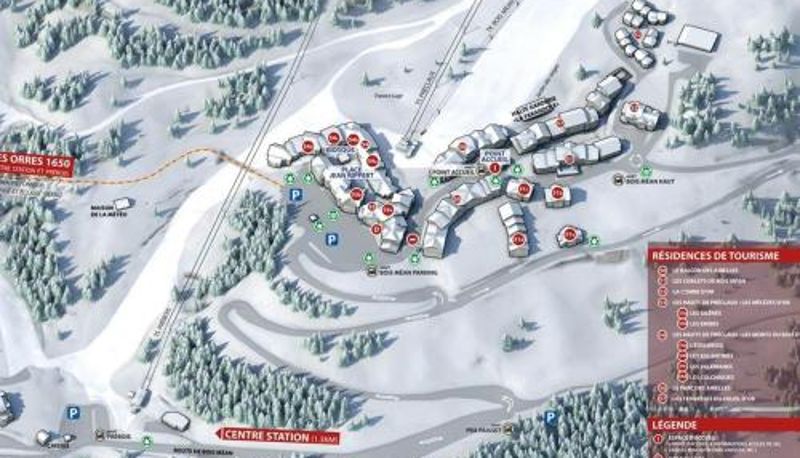 Standardzimmer - 6 Pers - Les Orres 1800  Balcon Ouest  Ski-In/Out  Sauna  Accès Piscine Charmant T2