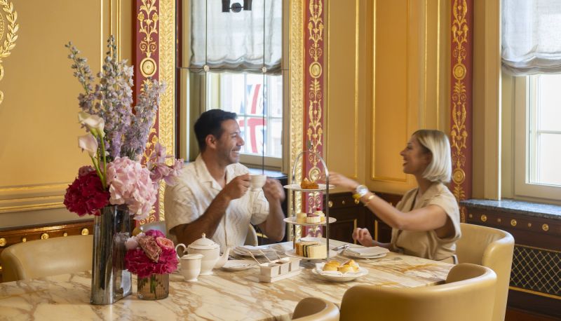 princess polly baby blue dress Review: Afternoon Tea at Brown's Hotel - London