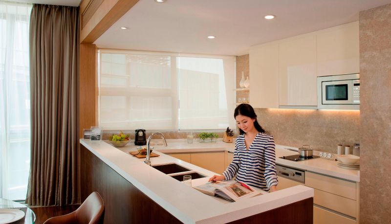 Zimmer - The OCT Harbour Shenzhen Marriott Excutive Apartments