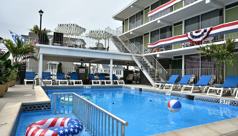 Havuz - Grecian Gardens Motel