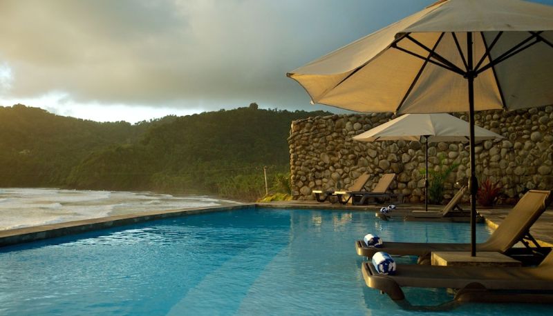 Havuz - Pagua Bay House Oceanfront Cabanas