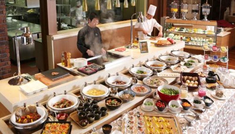 Ontbijtzaal in het restaurant - Komagane Kogen Resort Linx
