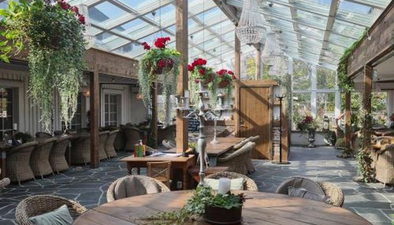 Restoran içinde kahvaltı salonu - Hotell & Spa Lögnäs Gård
