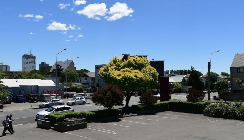 Buitenruimte van het hotel - City Central Motel Apartments