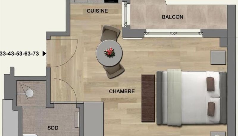 Apartamento - The Residence Gare