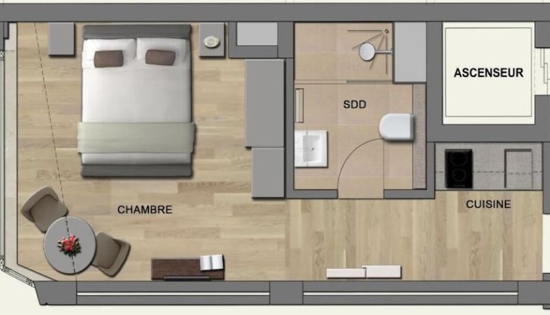 Apartamento - The Residence Gare