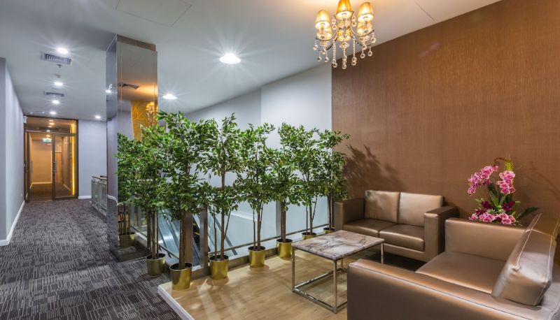 Hall - Leela Orchid Hotel