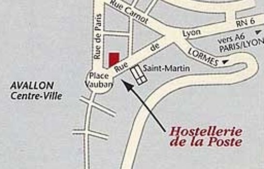 Routekaartje Hostellerie de la Poste Chateaux & Hotels Collection