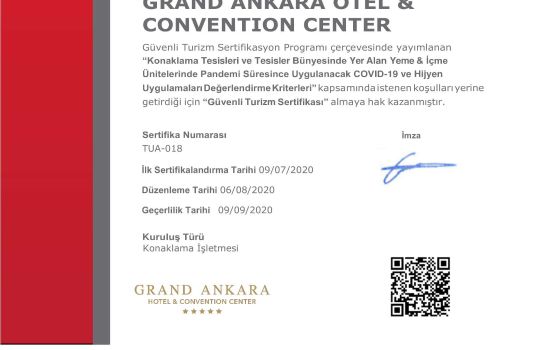 Innenansicht Grand Ankara Hotel & Convention Center