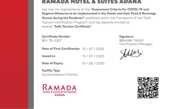 Zertifikat/Logo Ramada Hotel & Suites Adana