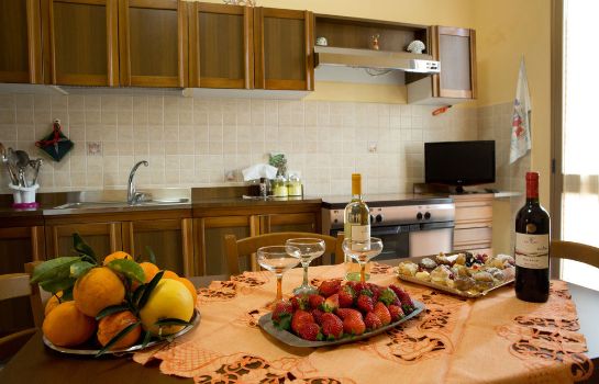 Küche im Zimmer La Mimosa Case Vacanze