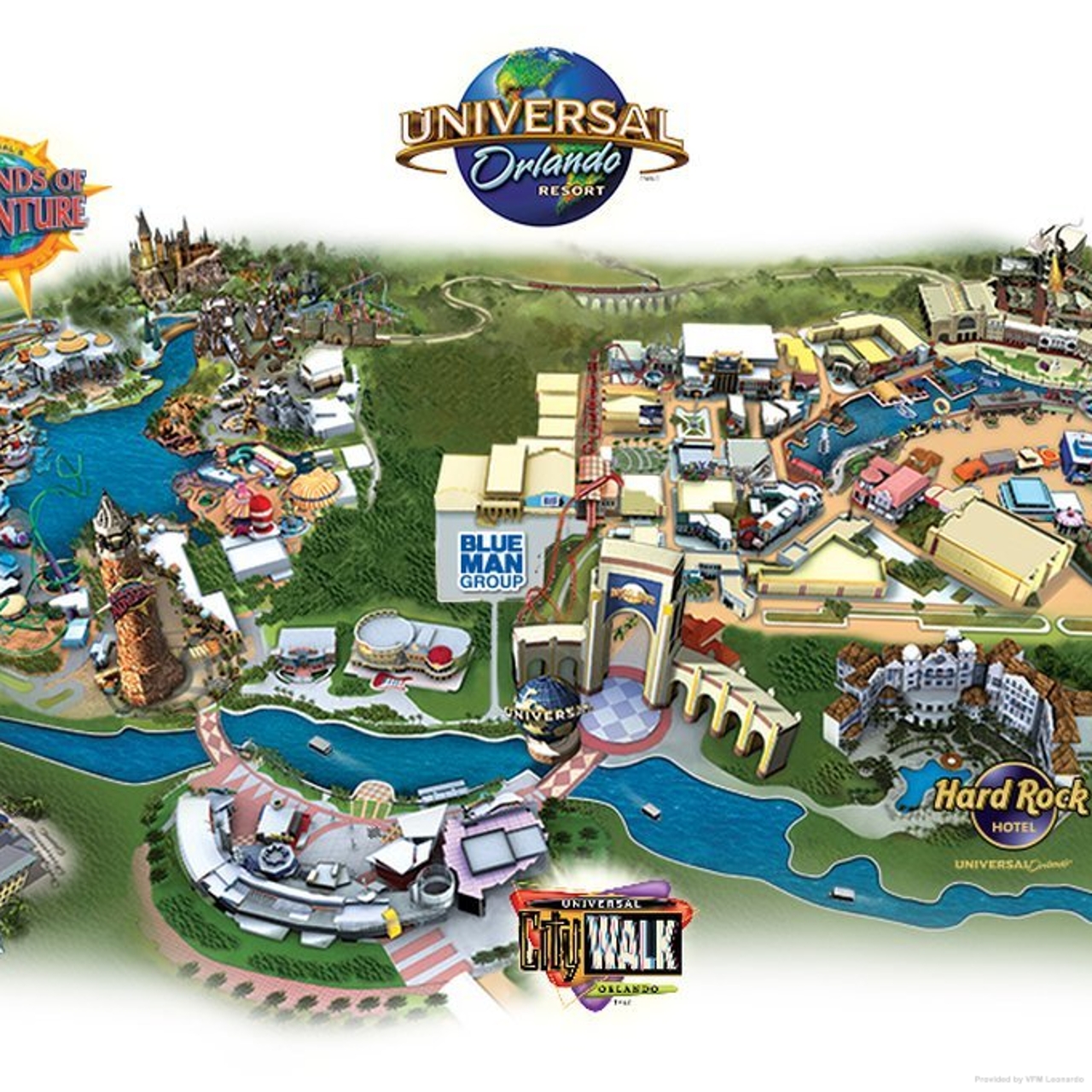 Map Of Universal Studios Hotels Hard Rock Hotel At Universal Orlando - 4 Hrs Star Hotel In Orlando (Florida)