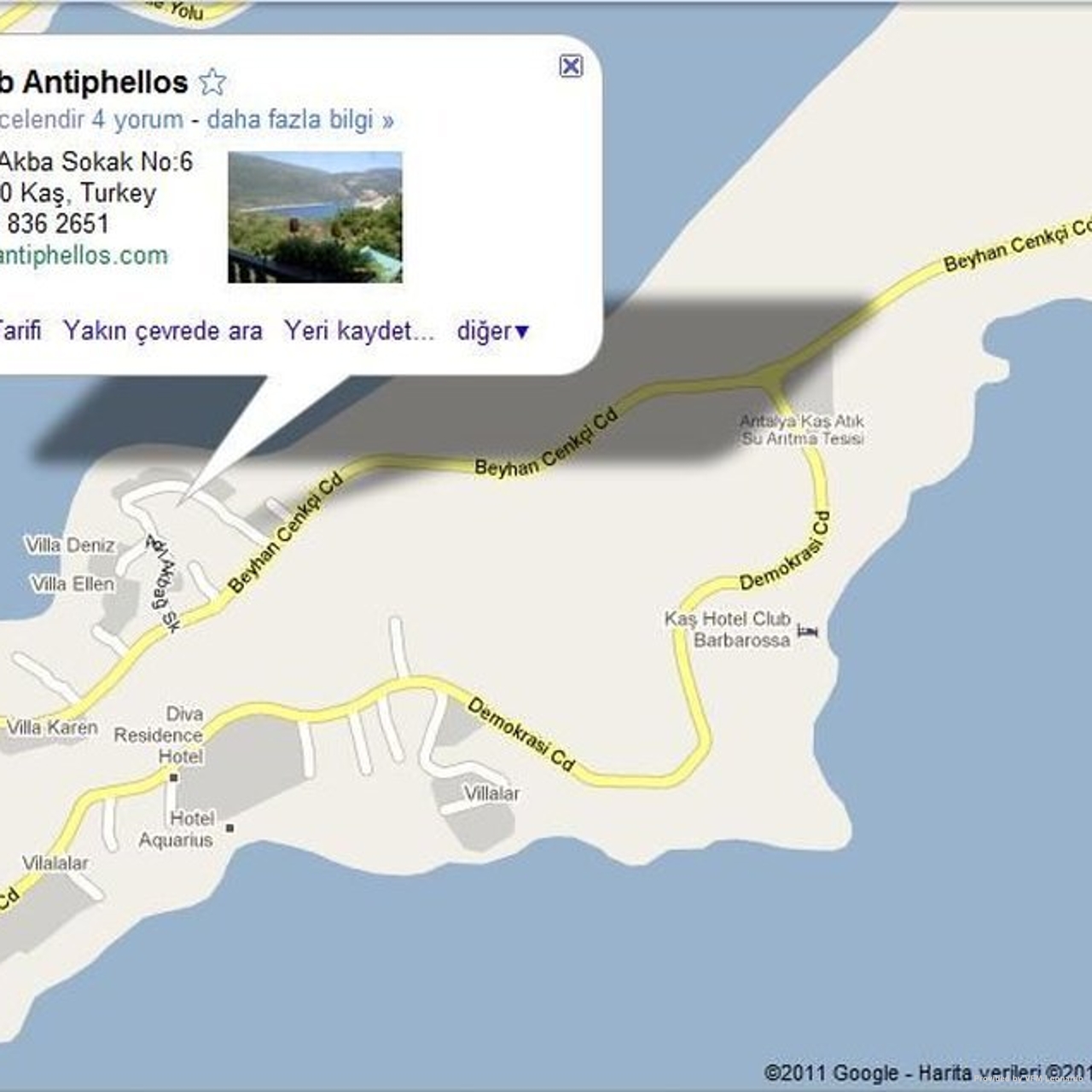 Hotel Club Antiphellos In Kas Antalya Ili Hrs